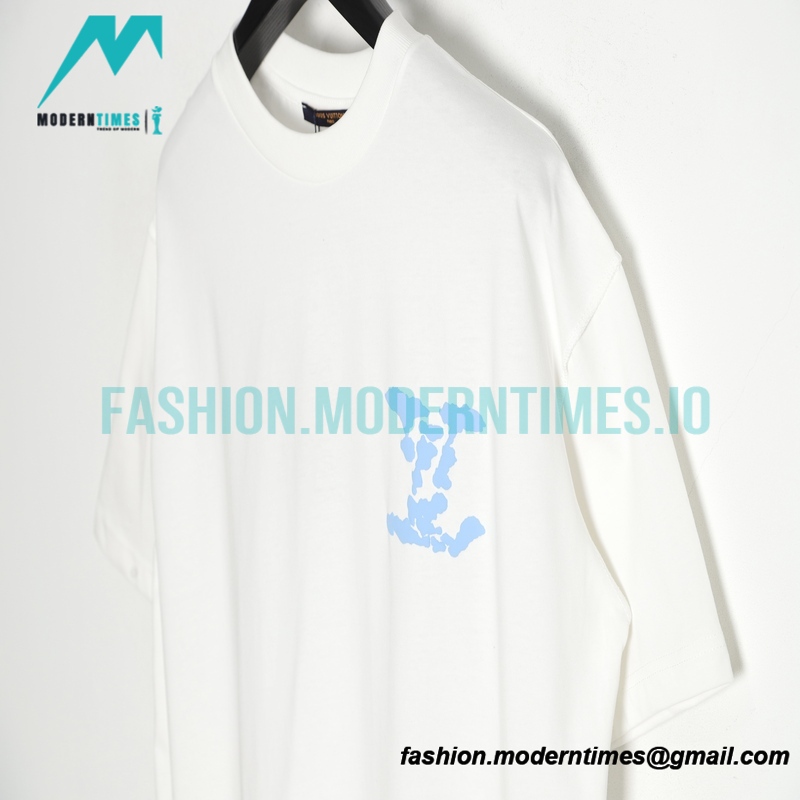 Louis Vuitton - Letter Foaming Logo Short Sleeve T-shirt
