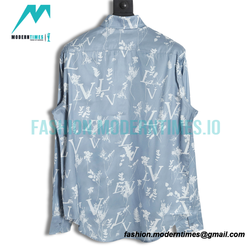 Louis Vuitton - 23SS Full Leaf Print Silk Shirt