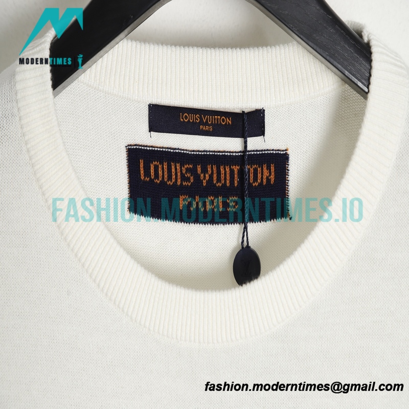 Louis Vuitton - Inlaid Flame Jacquard Knitted Short Sleeve T-shirt
