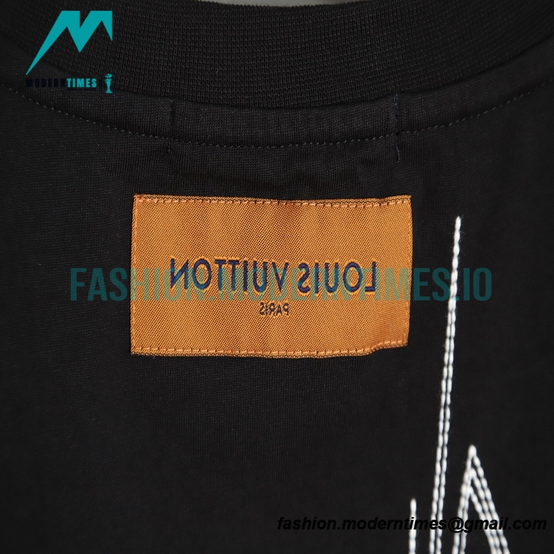 Louis Vuitton - 23SS Line Embroidered Short Sleeve T-shirt