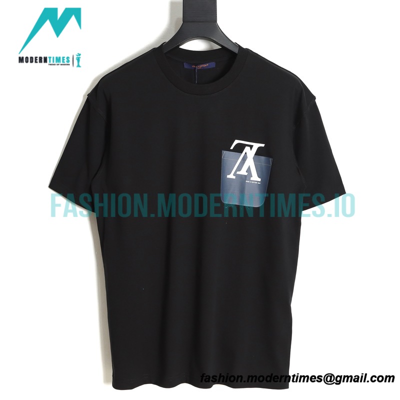 Louis Vuitton - 22ss Fake Pocket Letter Print Short Sleeve