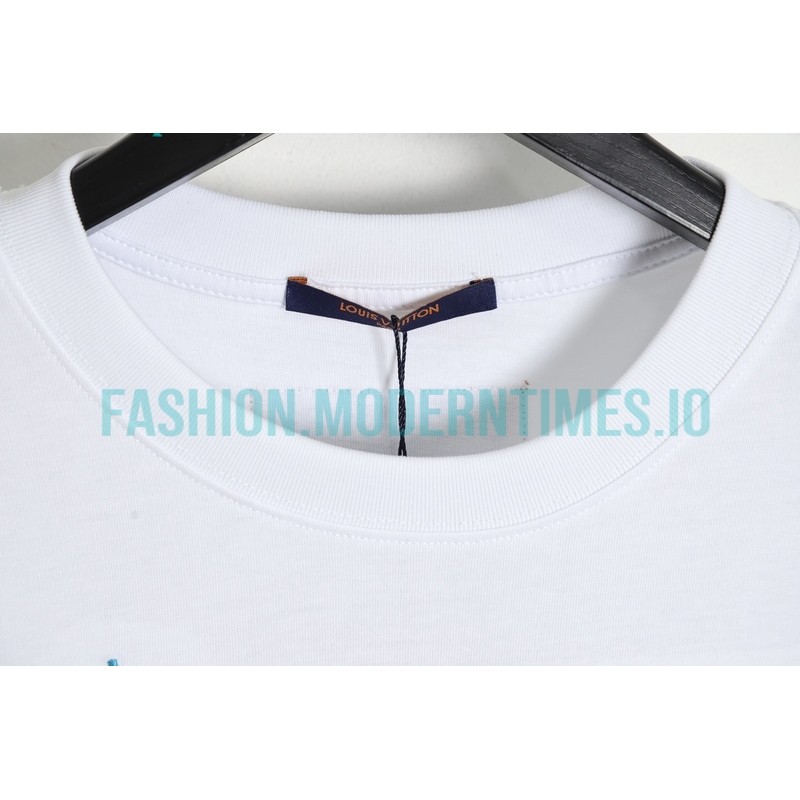 Louis Vuitton - 23ss Butterfly Pattern Embroidered Short Sleeve T-shirt