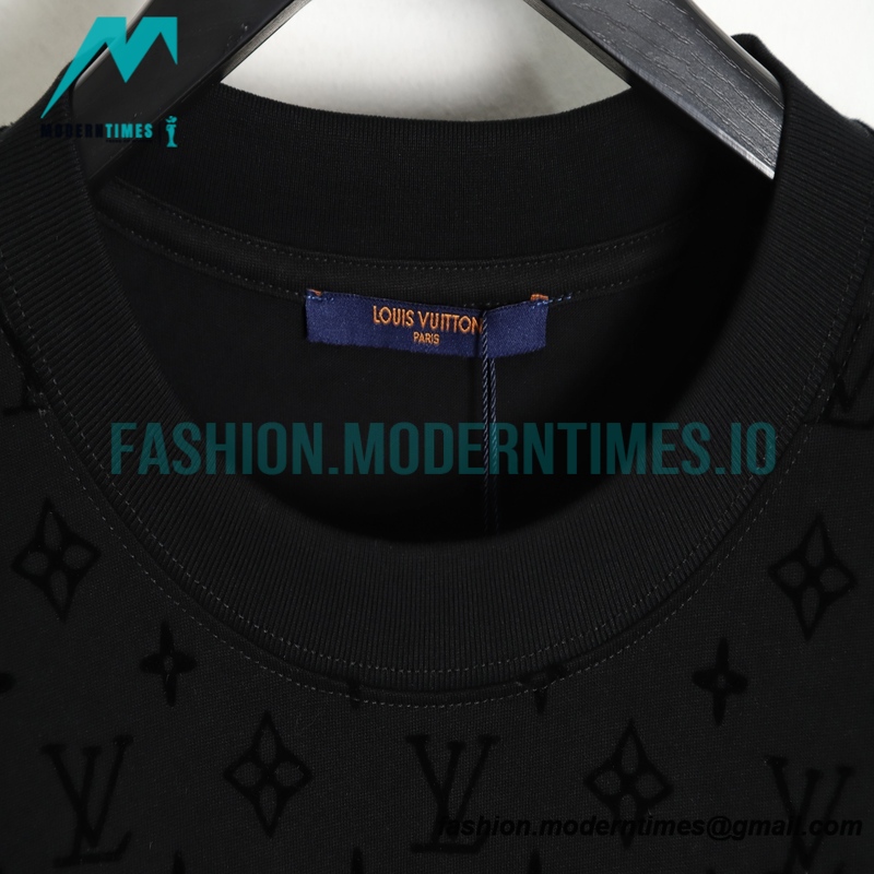 Louis Vuitton - 23ss Full Print presbysia Flocked Short Sleeve T-shirt