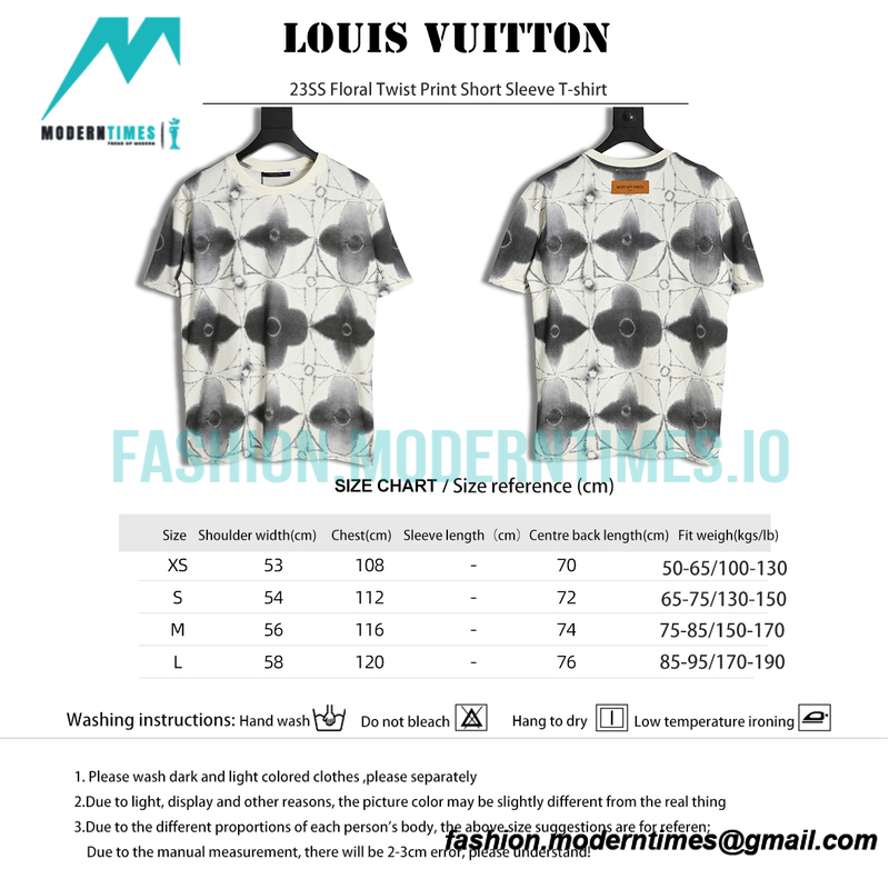 Louis Vuitton - 23SS Floral Twist Print Short Sleeve T-shirt