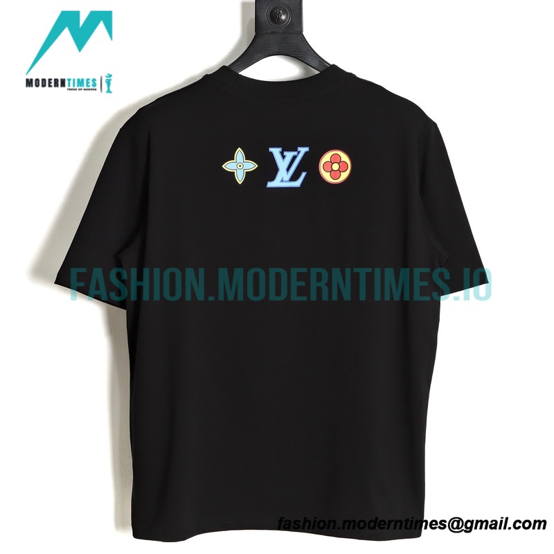Louis Vuitton - 23ss Color Letter Print Short Sleeve