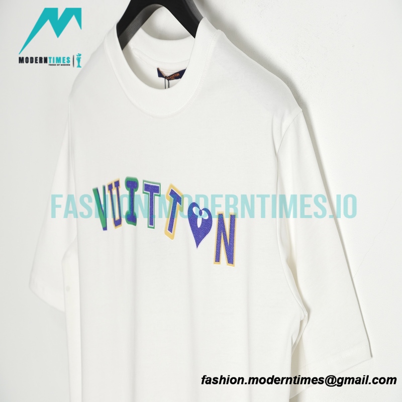 Louis Vuitton - 23ss Color Letter Print Short Sleeve