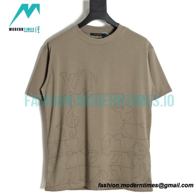  Louis Vuitton - 23SS Note Sheet Music Line Short Sleeve T-shirt