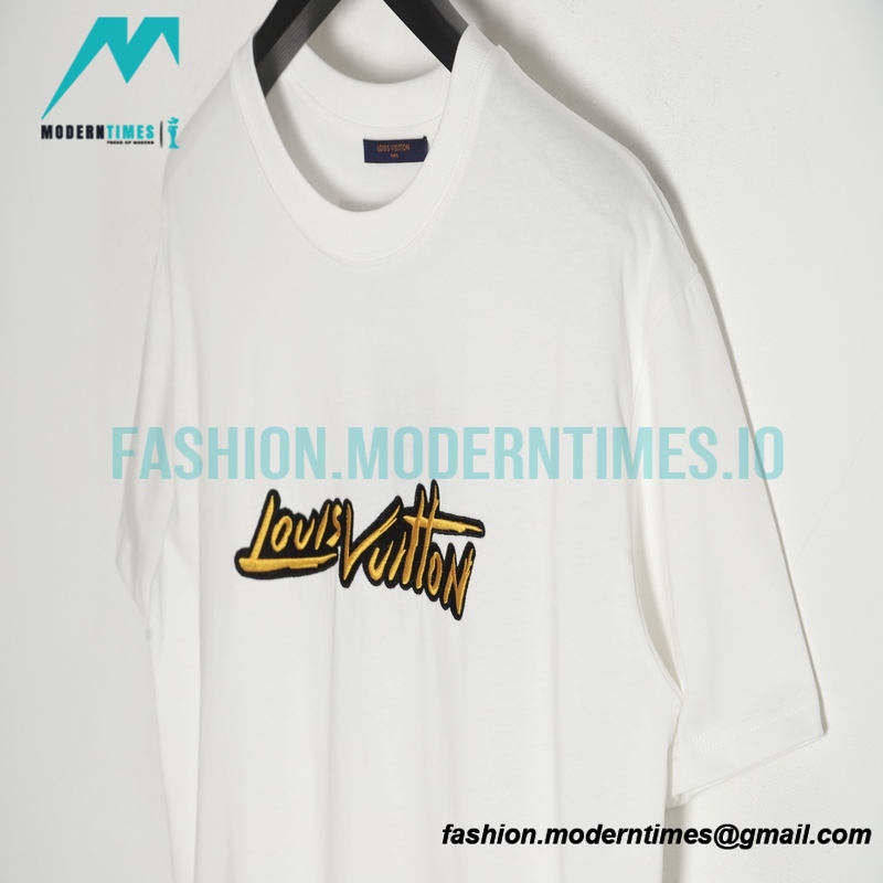 Louis Vuitton - 23ss Embroidered Letter Short Sleeve