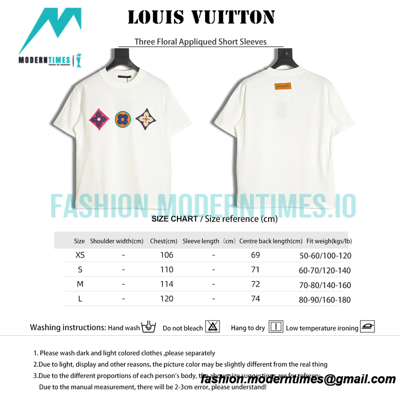 Louis Vuitton - Three Floral Appliqued Short Sleeves