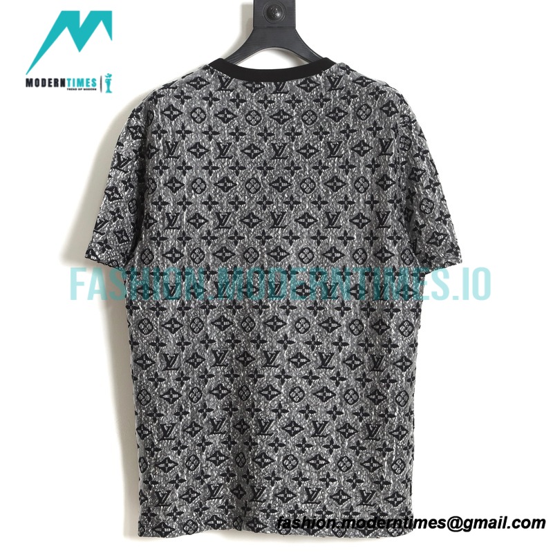 Louis Vuitton - 23Fw Overlay Perspective Mesh Full Print Short Sleeves