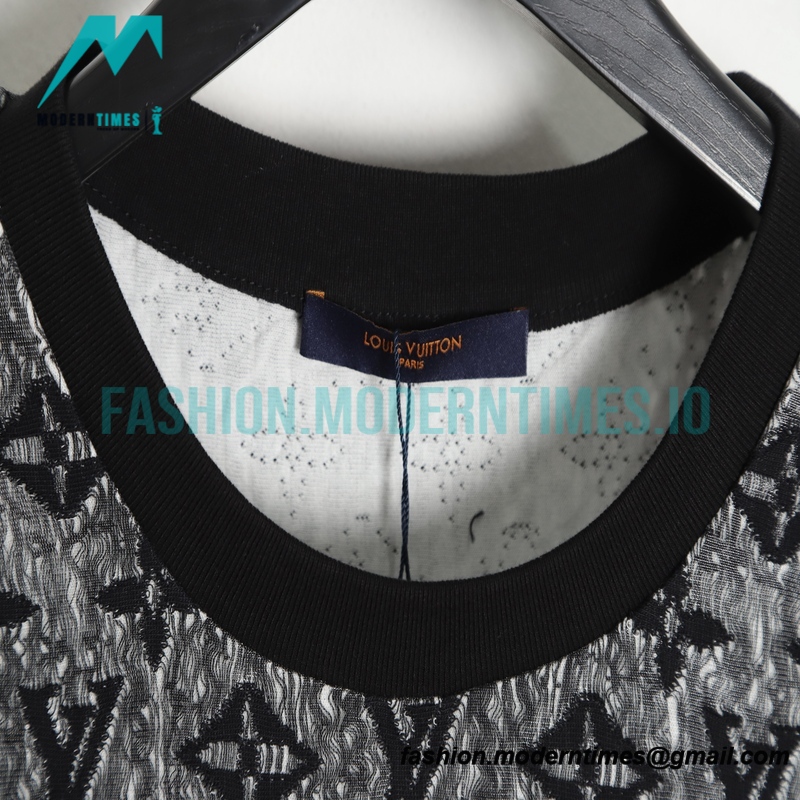 Louis Vuitton - 23Fw Overlay Perspective Mesh Full Print Short Sleeves