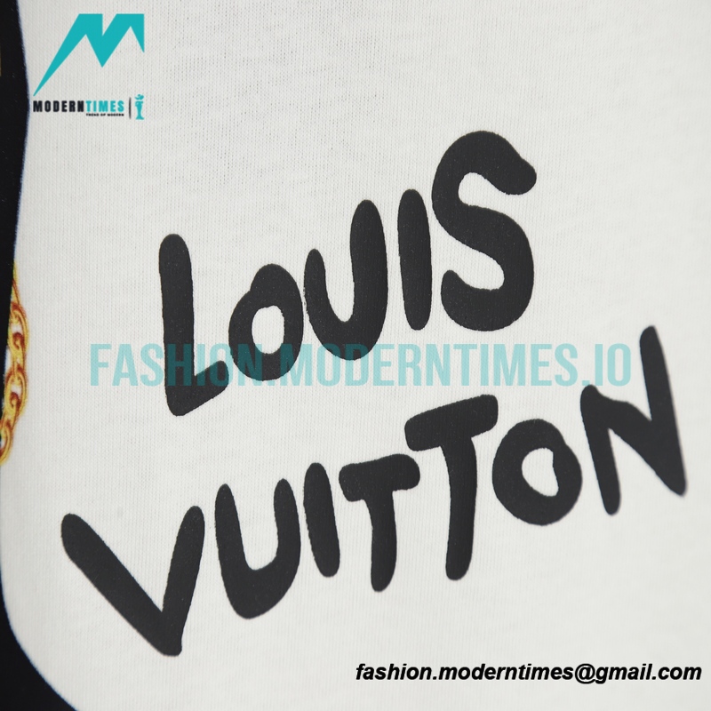 Louis Vuitton - 23ss Cartoon Gentleman Puppy Print T-shirt