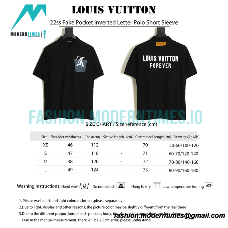 Louis Vuitton - 22ss Fake Pocket Inverted Letter Polo Short Sleeve