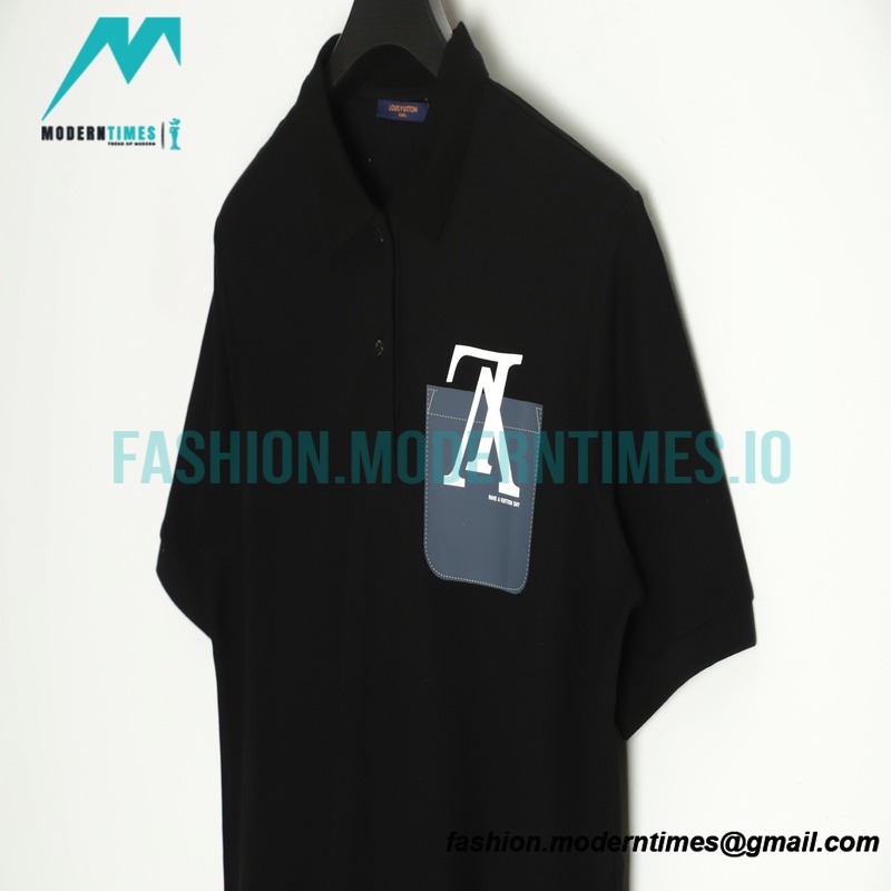 Louis Vuitton - 22ss Fake Pocket Inverted Letter Polo Short Sleeve