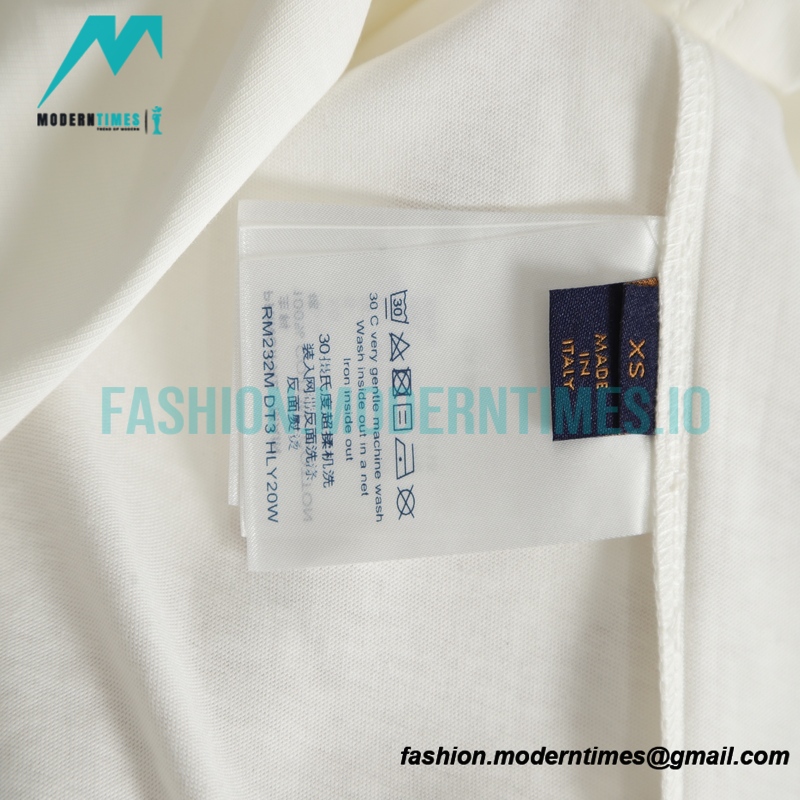 Louis Vuitton - 23SS Black Floral Short-sleeved T-shirt