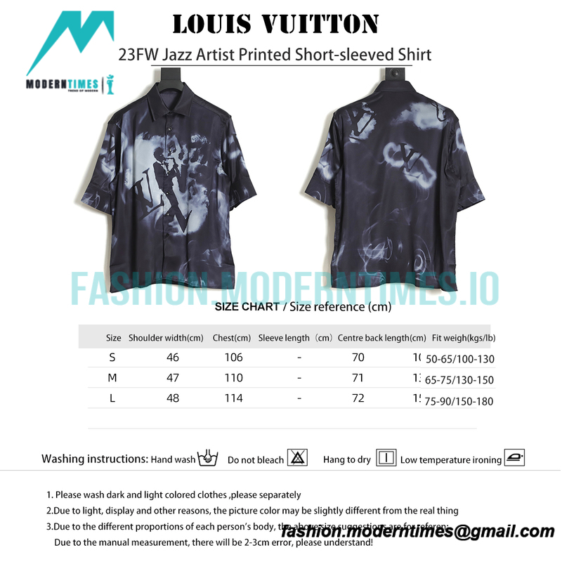  Louis Vuitton - 23FW Jazz Artist Printed Short-sleeved Shirt