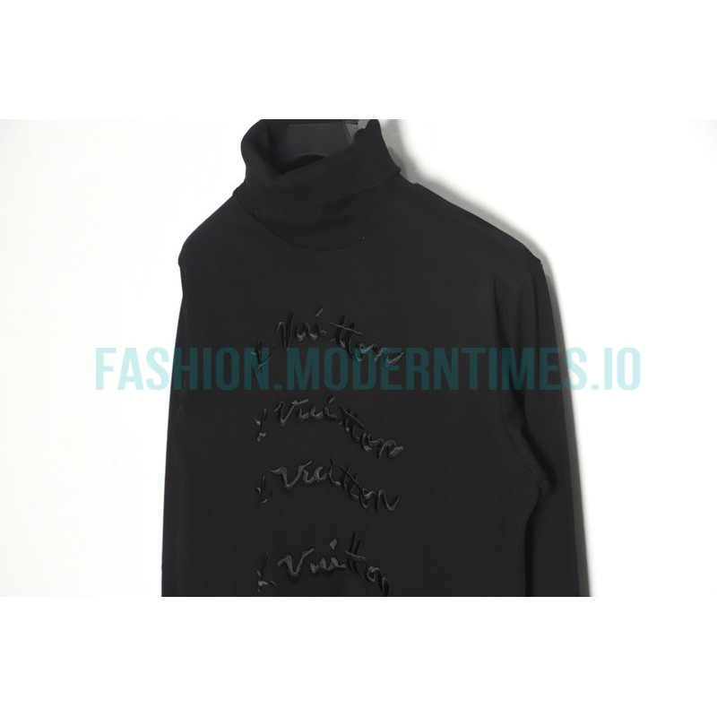  Louis Vuitton - 22SS Embroidered Letter Turtleneck With Long Sleeves