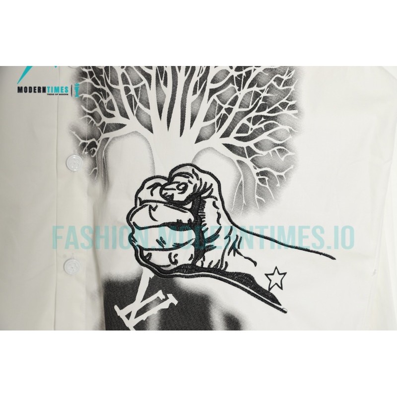 Louis Vuitton - Long Sleeve Shirt With Metal Mark Hand Grip Tree