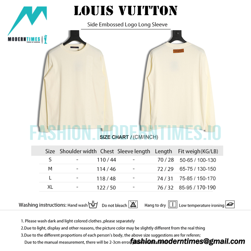 Louis Vuitton - Side Embossed Logo Long Sleeve