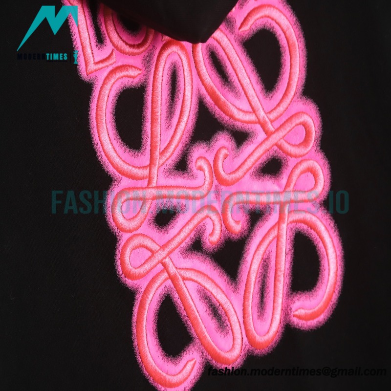 Loewe - 22FW Hand-painted Graffiti Letter-neck Hoodie
