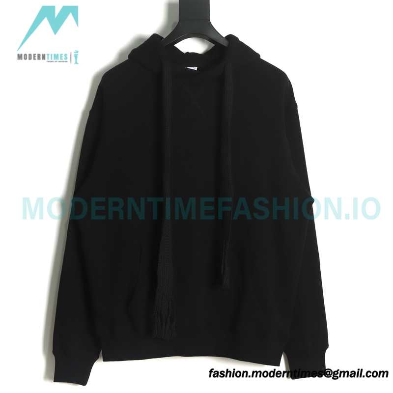 Loewe - 22SS Phosphor Embroidery Black Powder Four-leaf Clover Hoodie