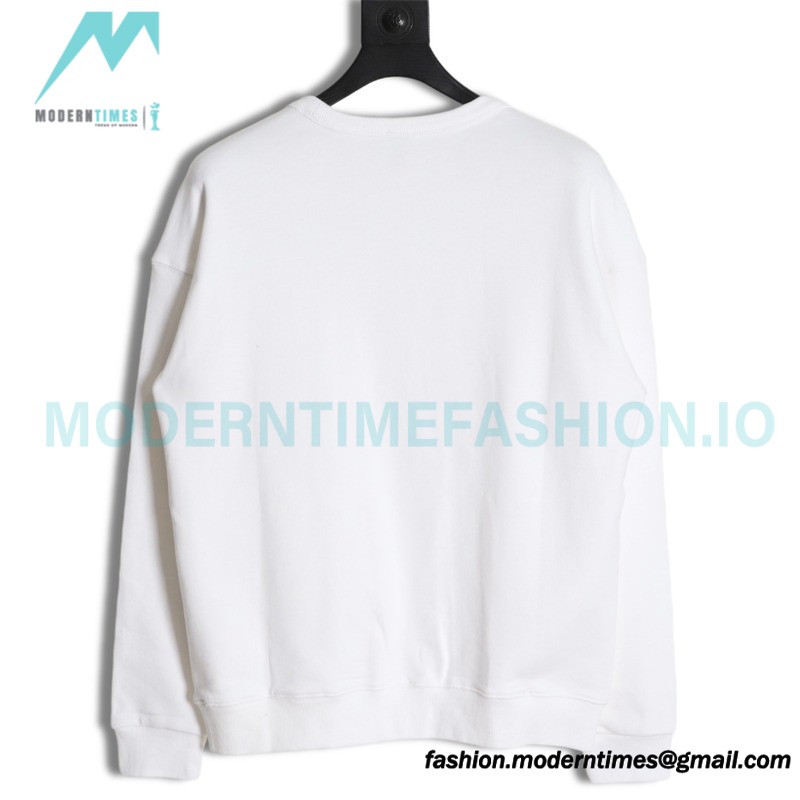 Loewe - 23Fw Pocket Embroidered Crew Neck Hoodie