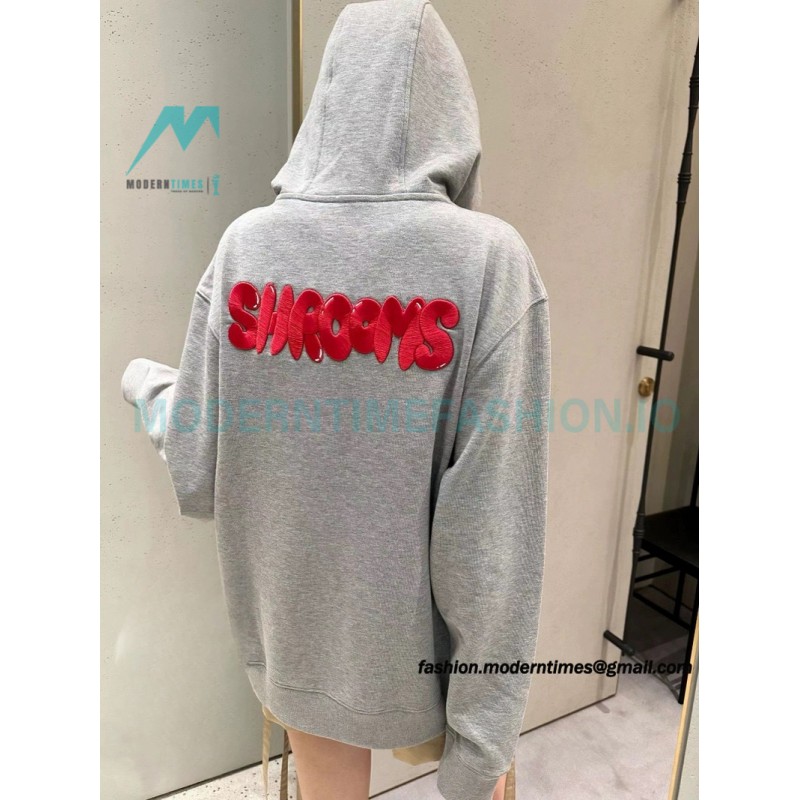 Loewe - 23FW Mushroom Alphabet Embroidered Hoodie