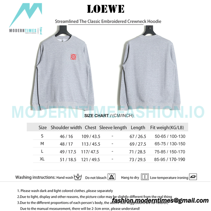 Loewe - Streamlined The Classic Embroidered Crewneck Hoodie