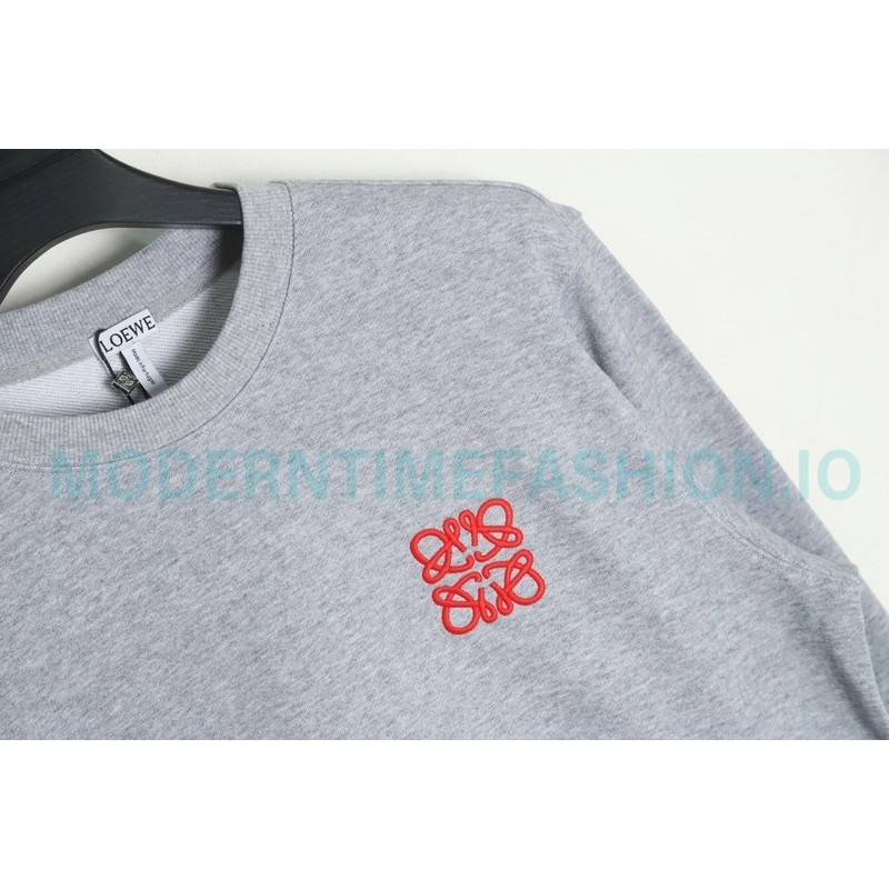 Loewe - Streamlined The Classic Embroidered Crewneck Hoodie