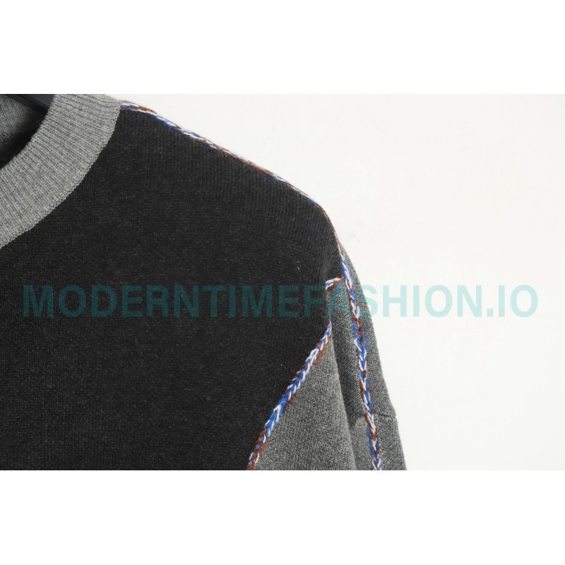 Loewe - 23FW Irregular Patchwork Crewneck Sweater