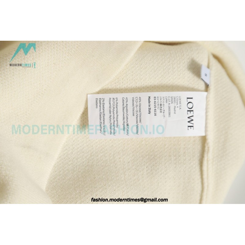 Loewe - 23FW Knitted Sweater With Jacquard Pocket