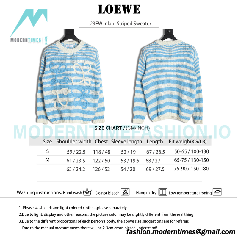 Loewe - 23FW Inlaid Striped Sweater