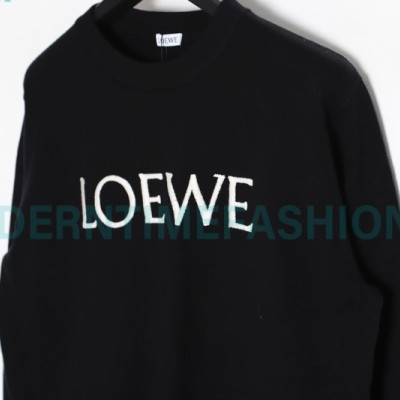 Loewe - 23FW Embroidered Logo Crewneck Sweater