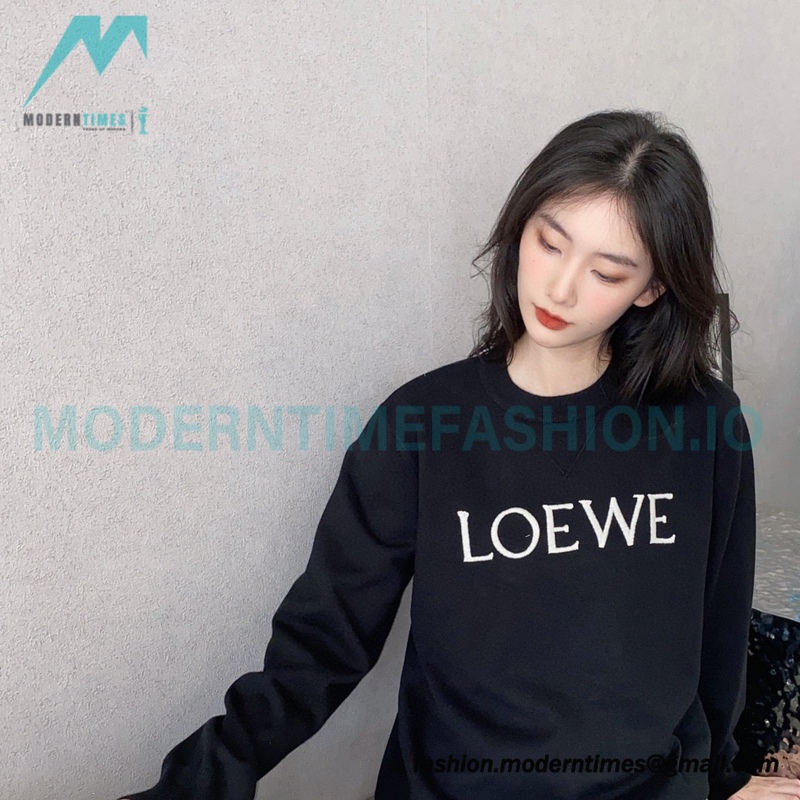 Loewe - 23FW Embroidered Logo Crewneck Sweater