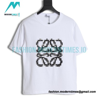 Loewe - Mosaic Four-leaf Clover Embroidery Short Sleeve