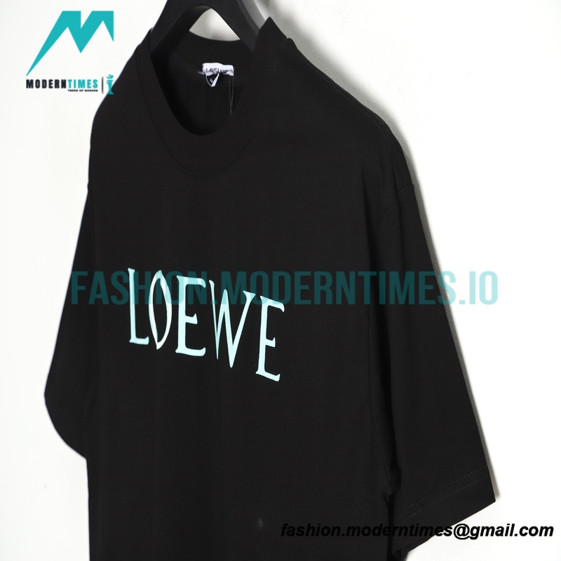 Loewe - Cartoon Dog Head Letter Short Sleeve