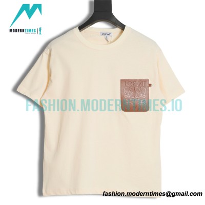 Loewe - 22SS Four-leaf Clover Pocket Short-sleeved T-shirt