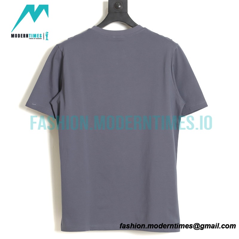 Loewe - 23SS Color Contrast Embroidered Logo Round Neck Short-sleeved T-shirt