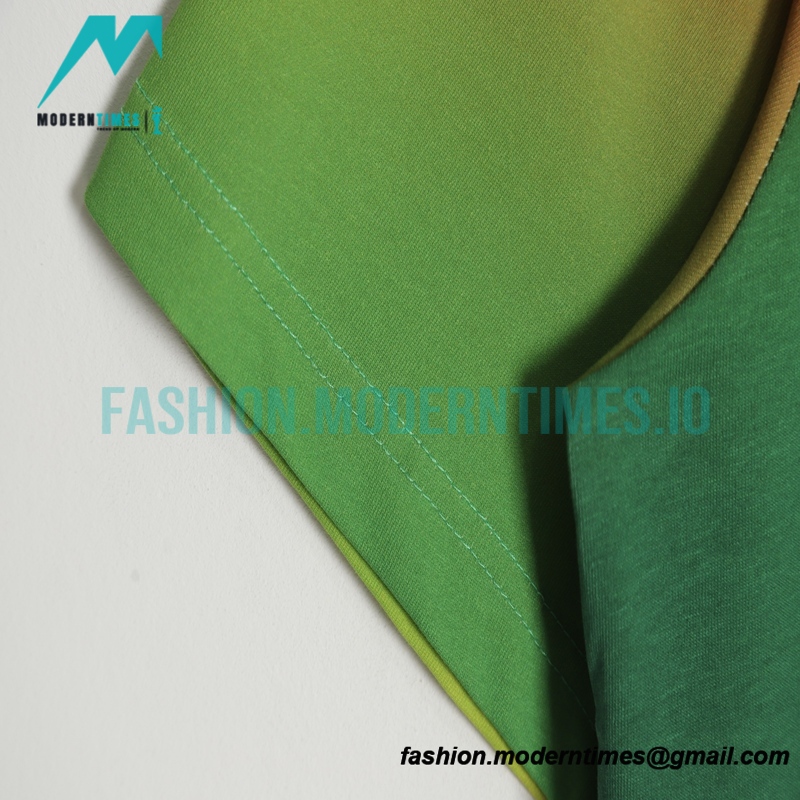 Loewe - 22SS Four-leaf Clover Embossed Rainbow Gradient Short-sleeved T-shirt