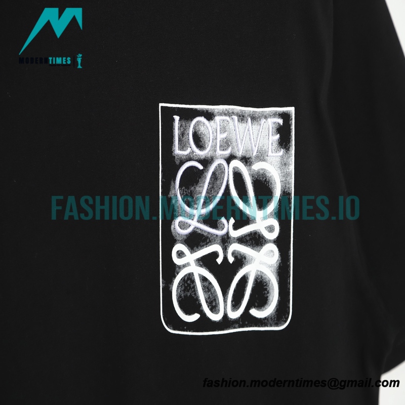 Loewe - 22SS Fake Pocket Four-leaf Clover Print Short-sleeved T-shirt