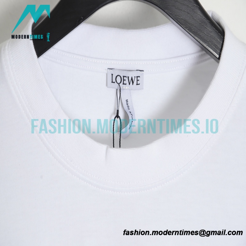 Loewe - 22SS Fake Pocket Four-leaf Clover Print Short-sleeved T-shirt