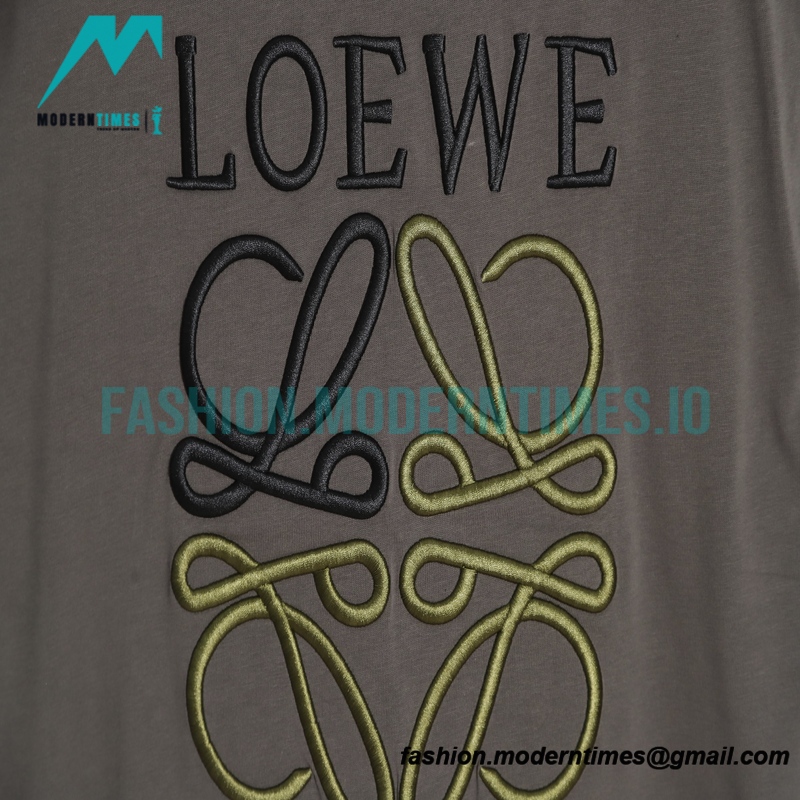 Loewe - 22ss Embroidered Logo Short Sleeve
