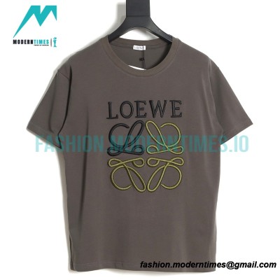 Loewe - 22ss Embroidered Logo Short Sleeve