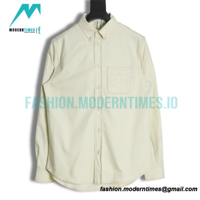 Loewe - 22FW Four-leaf Clover Pocket Long Shirt