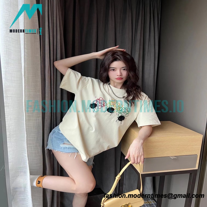 Loewe - 22SS Embroidered Briquettes Short Sleeve T-shirt