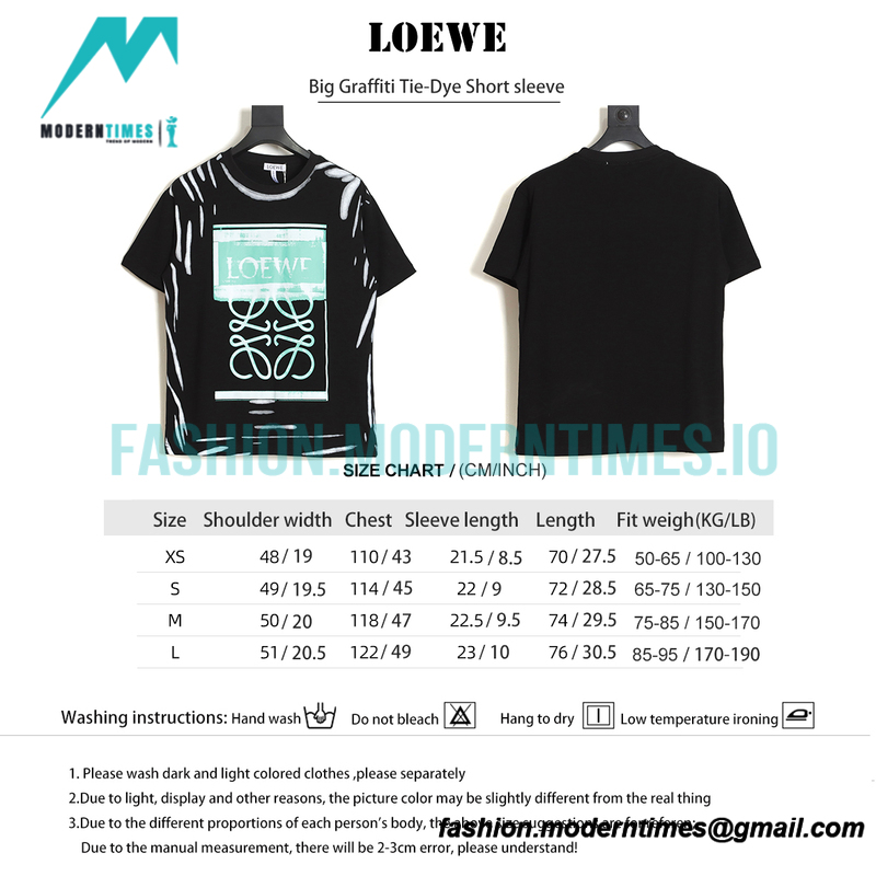 Loewe - Big Graffiti Tie-Dye Short sleeve
