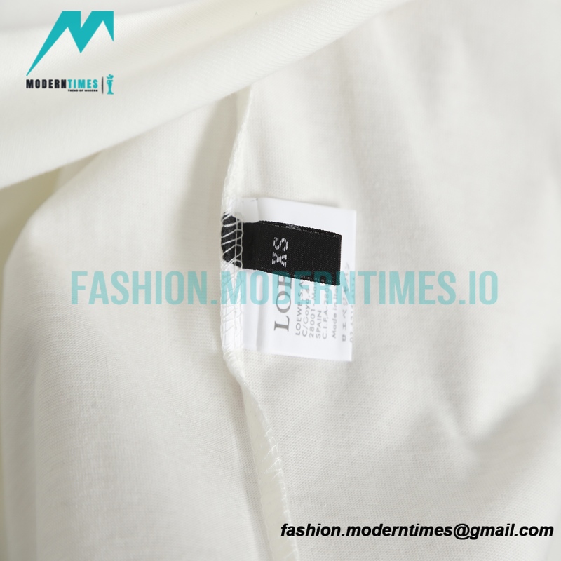Loewe - Chest Color Logo Pattern Embroidery Short Sleeve