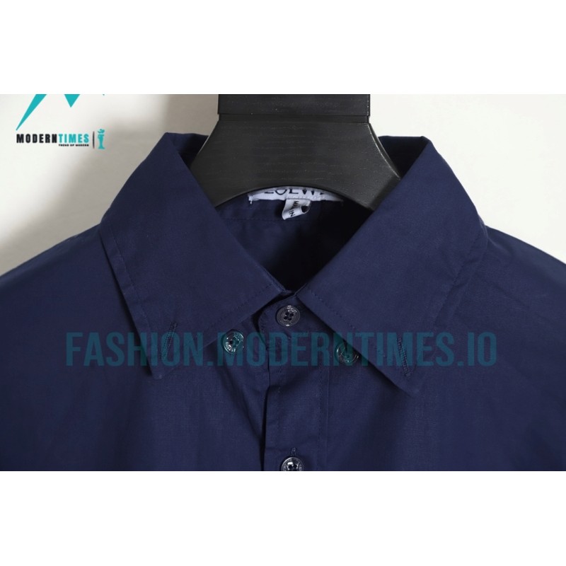 Loewe - Logo Three-dimensional Embroidered Long Sleeve Shirt
