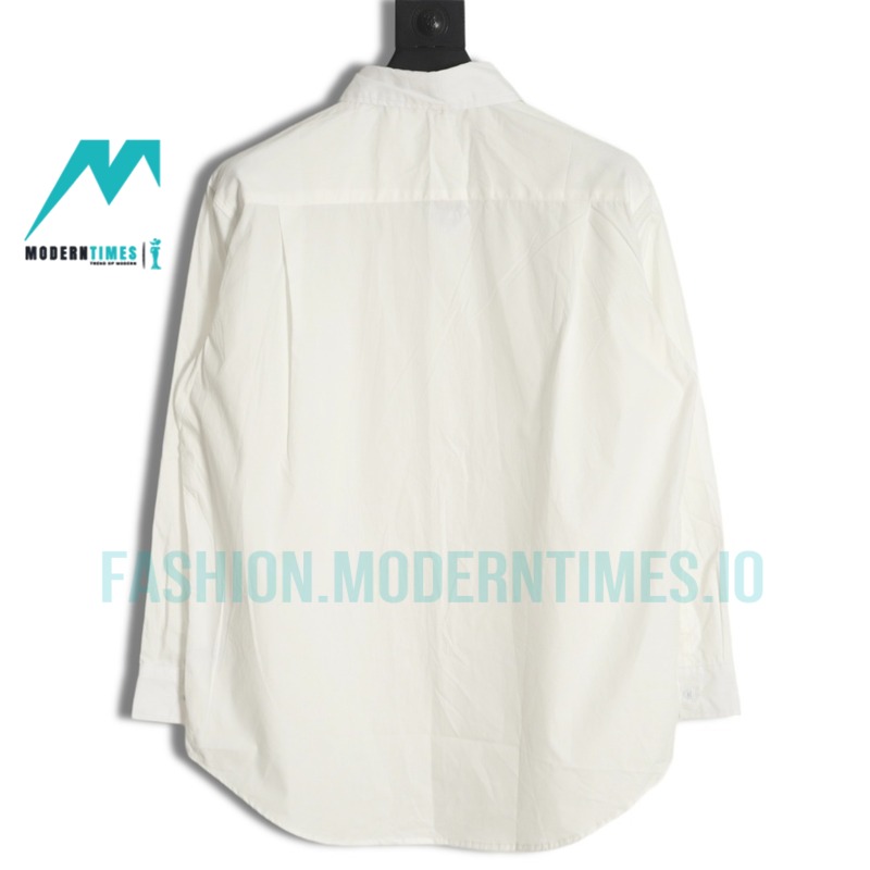 Loewe - Logo Three-dimensional Embroidered Long Sleeve Shirt
