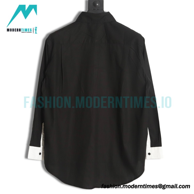Loewe - Leather Label Pocket Embroidered Shirt With Long Sleeves